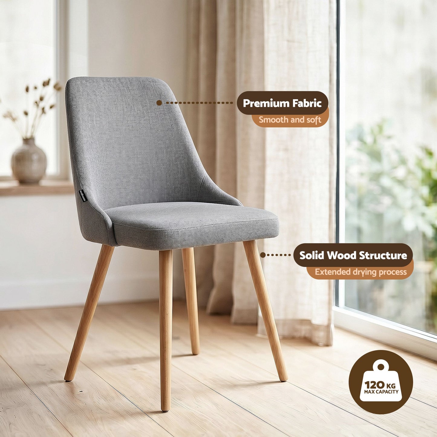 Round Dining Table Chairs Set 5 Piece | HomeAndLiving - 7