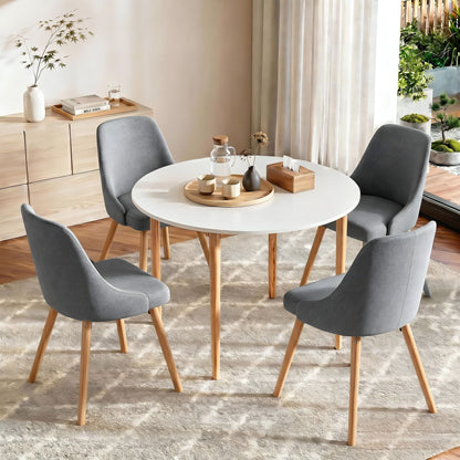 Round Dining Table Chairs Set 5 Piece | HomeAndLiving - 9