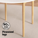 1 Dining Table And 4 Chairs Set White Grey