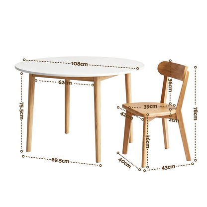 Round Dining Table Set Compact king