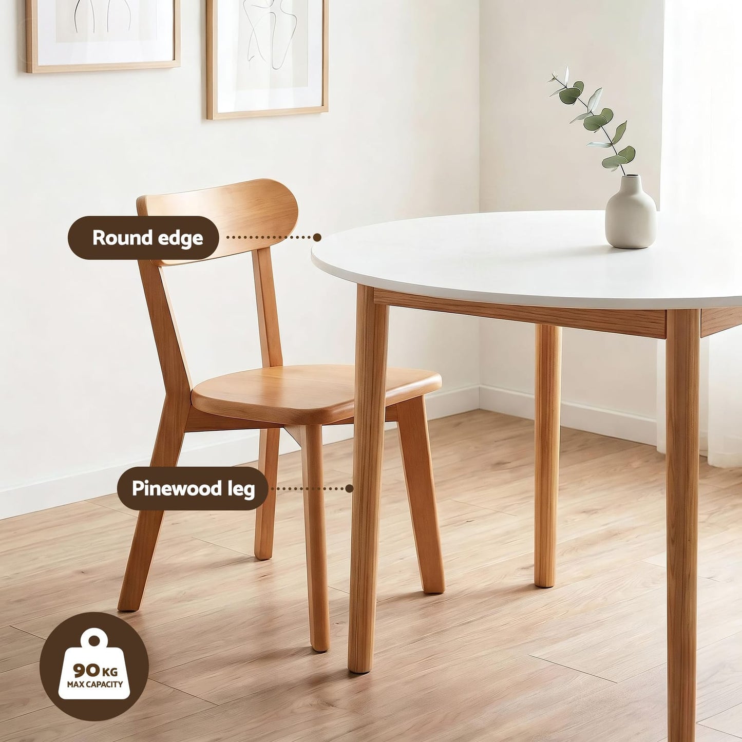 Round Dining Table Set Compact king