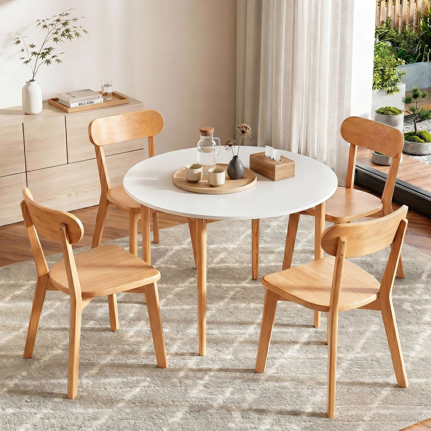 Round Dining Table Set Compact king