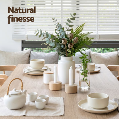 3 Piece Dining Set 120cm Oak Table Chairs | HomeAndLiving - 6