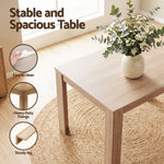 3 Piece Dining Set 120cm Oak Table Chairs | HomeAndLiving