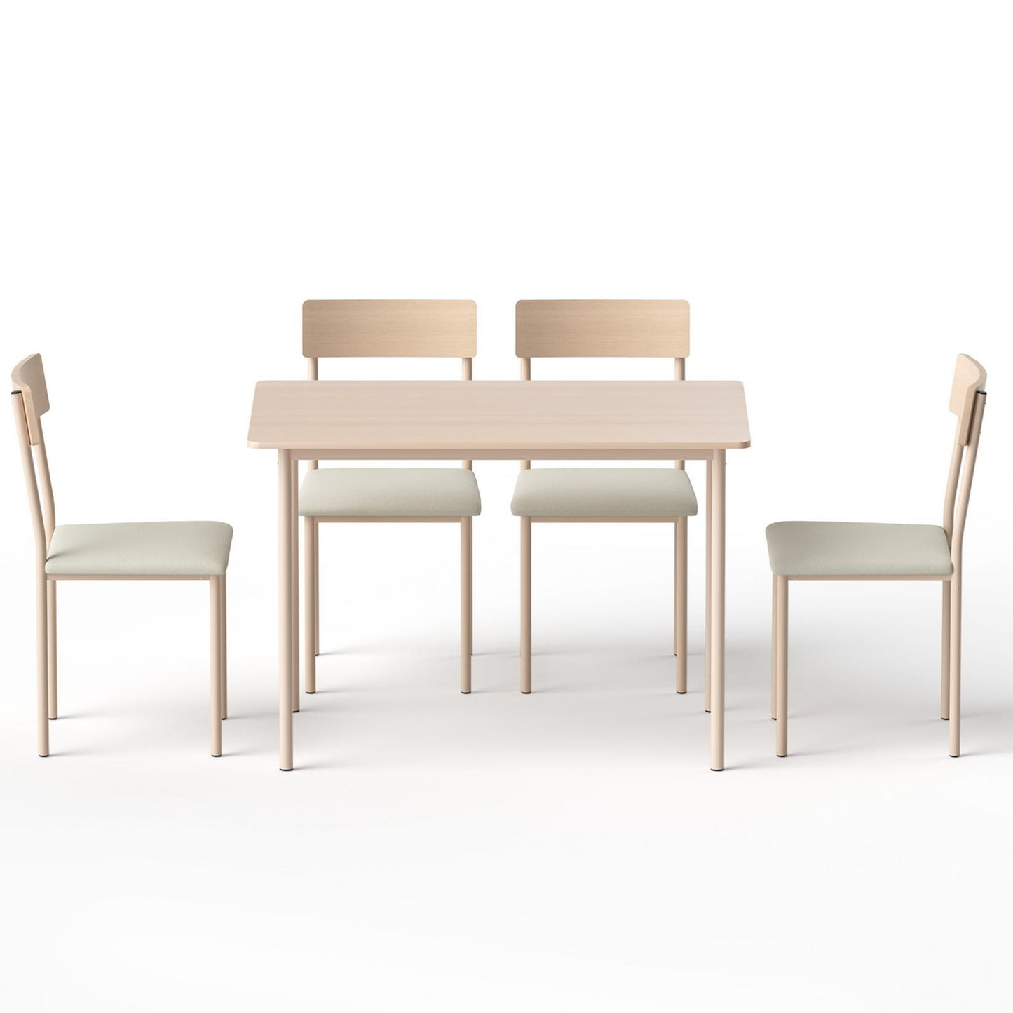 Compact Dining Set Natural 110x70x75cm