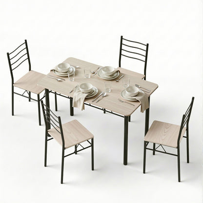 Modern Dining Set Compact 120x70x76cm