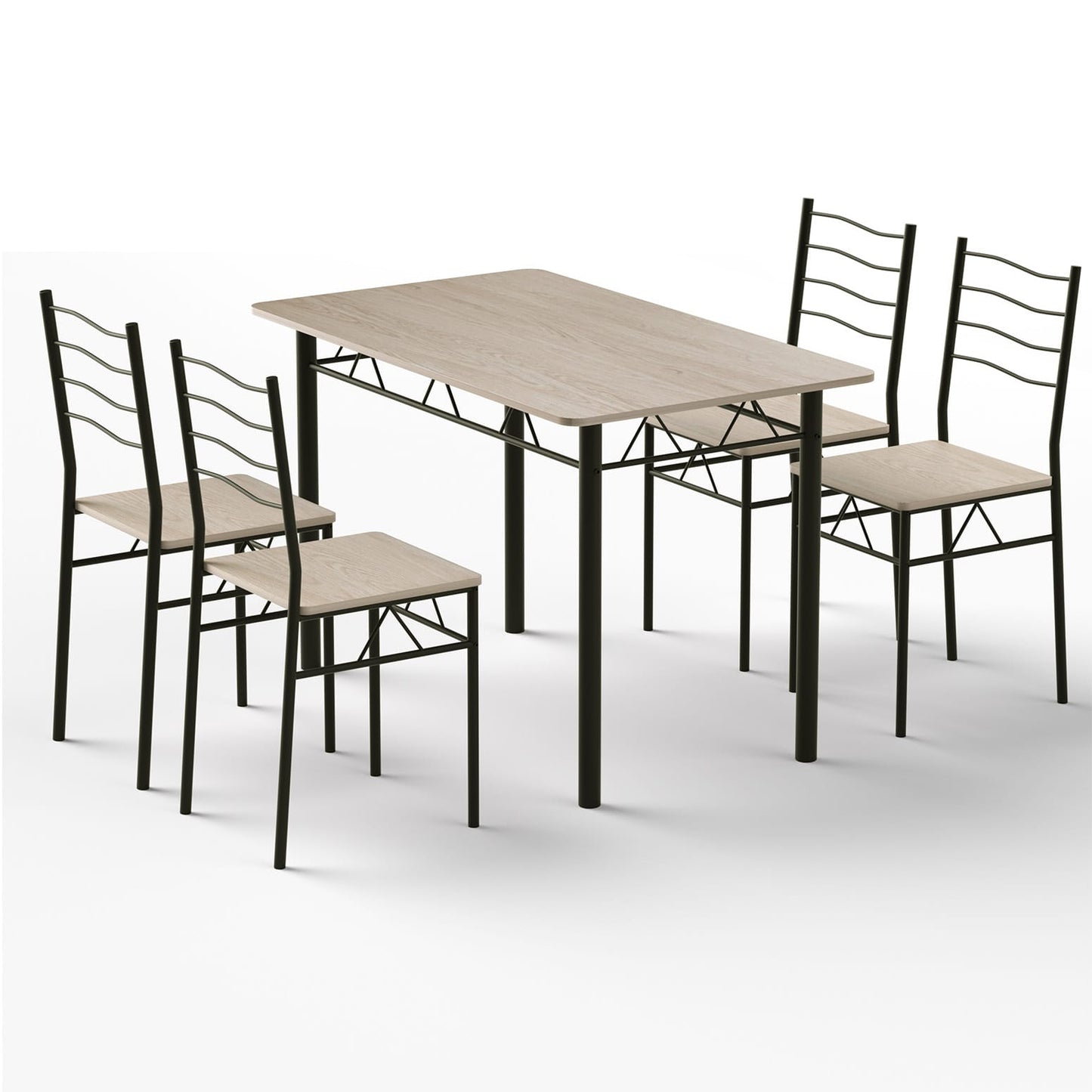 Modern Dining Set Compact 120x70x76cm