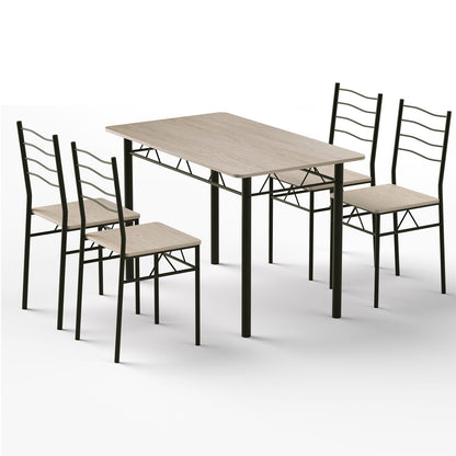 Modern Dining Set Compact 120x70x76cm