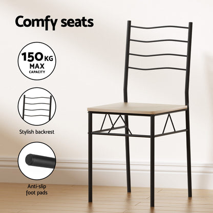 Modern Dining Set Compact 120x70x76cm