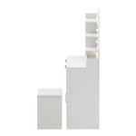 Dressing Table Stool Set Arch Mirror 12 LED | HomeAndLiving