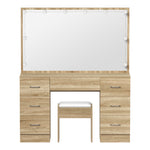 Dressing Table Large LED Mirror Natural