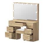 Dressing Table Large LED Mirror Natural