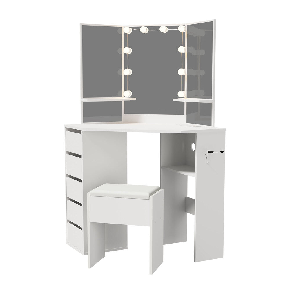 Dressing Table Tri Fold Mirror 103x50x142cm