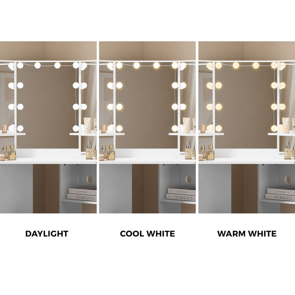 Dressing Table Tri Fold Mirror 103x50x142cm