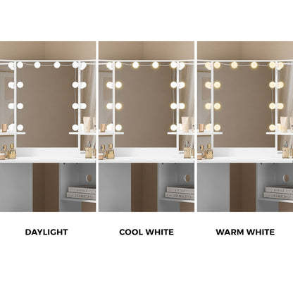 Dressing Table Tri Fold Mirror 103x50x142cm