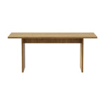 180cm Dining Table Rectangular Timber Natural/White