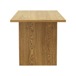 180cm Dining Table Rectangular Timber Natural/White