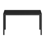 A Durable Rectangular Dining Table with Metal Leg