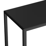 A Durable Rectangular Dining Table with Metal Leg