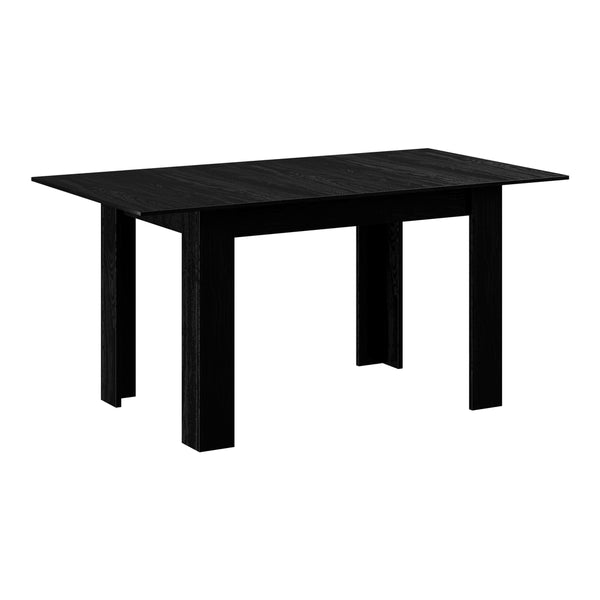  160cm Extendable Dining Table Cafe Table Black/Wooden