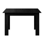 160cm Extendable Dining Table Cafe Table Black/Wooden