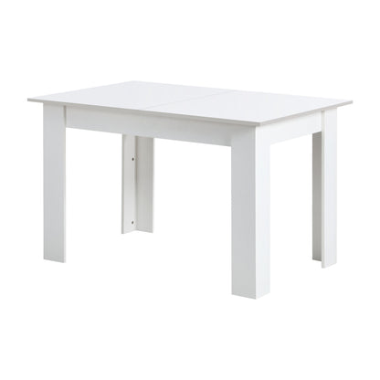 160cm Extendable Dining Table Cafe Table White