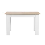 160cm Extendable Dining Table Kitchen Restaurant Cafe Table WoodenWhite