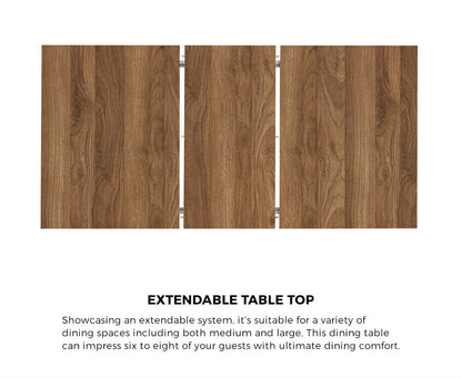 Extendable Dining Table Walnut