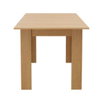 200cm Extendable Dining Table Cafe Table Natural