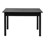 Extendable Dining Table 1.2-1.6m Wooden Kitchen Table Black