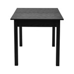 Extendable Dining Table 1.2-1.6m Wooden Kitchen Table Black