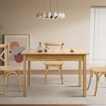 Extendable Dining Table 1.2-1.6m Wooden Kitchen Table