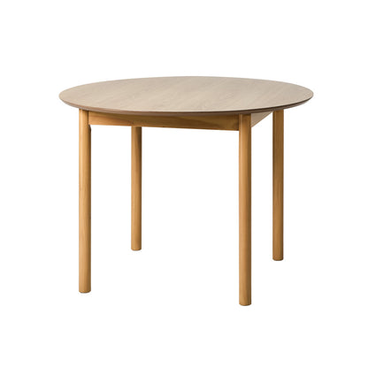 Wooden Dining Table 100cm Round Table 4 Seater Black
