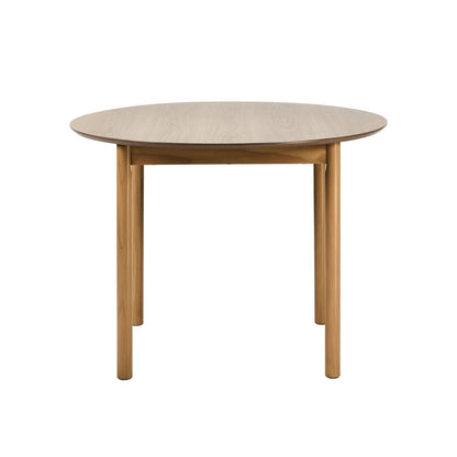 Wooden Dining Table 100cm Round Table 4 Seater Black