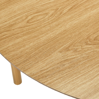 Wooden Dining Table 100cm Round Table 4 Seater Black