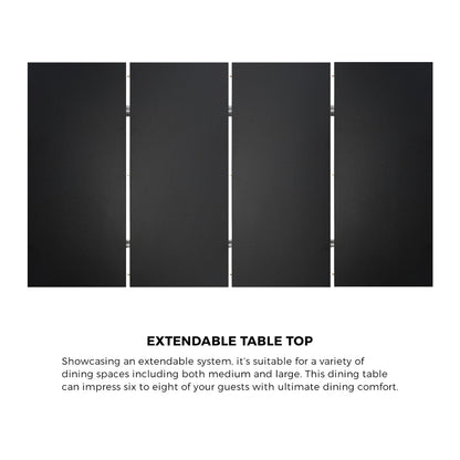 Extendable Dining Table Wooden 47x80x76cm