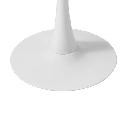 90cm Dining Table Kitchen Marble Tulip Round Metal Leg