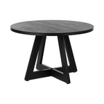 Round Dining Table 120cm Wooden Black | HomeAndLiving
