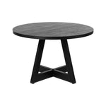 Round Dining Table 120cm Wooden Black | HomeAndLiving