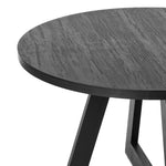 Round Dining Table 120cm Wooden Black | HomeAndLiving