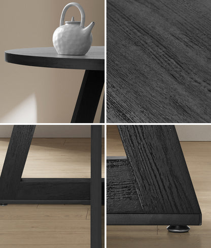 Round Dining Table 120cm Wooden Black | HomeAndLiving