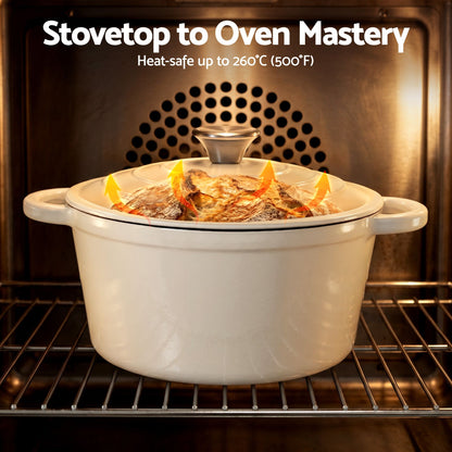 Cast Iron Dutch Oven 3.8L Enameled Sourdough Pot | Home & Living