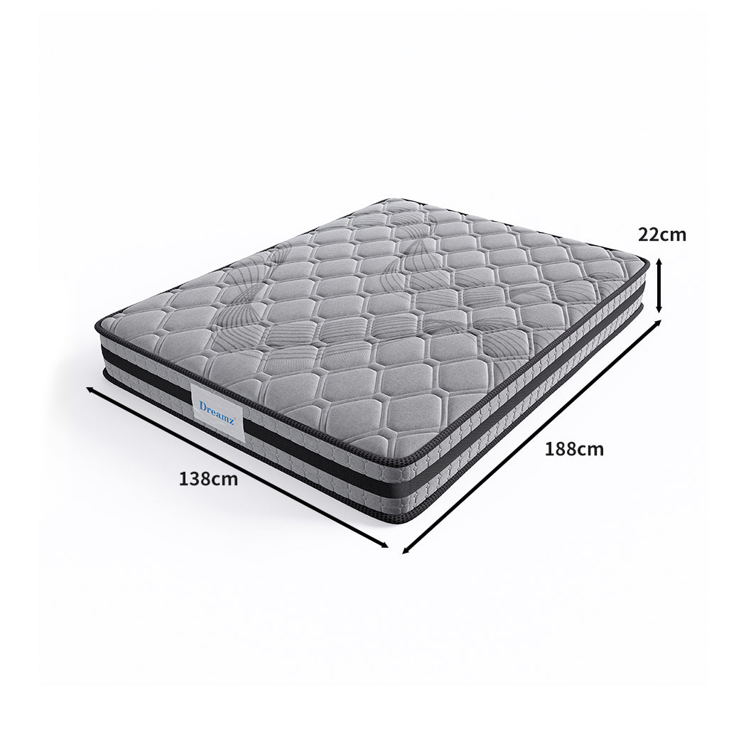 H&L Mattress Spring Foam Medium Firm All Size 22CM Dark Grey  Q/D/KS