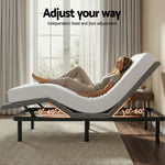 Double Adjustable Bed Frame Mattress Combo | HomeAndLiving
