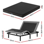 Adjustable Bed Frame Double Mattress Combo | HomeAndLiving