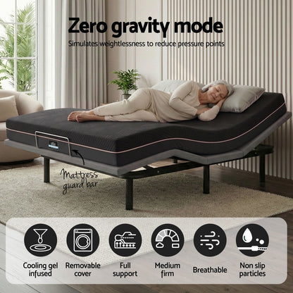 Adjustable Bed Frame Double Mattress Combo | HomeAndLiving - 6