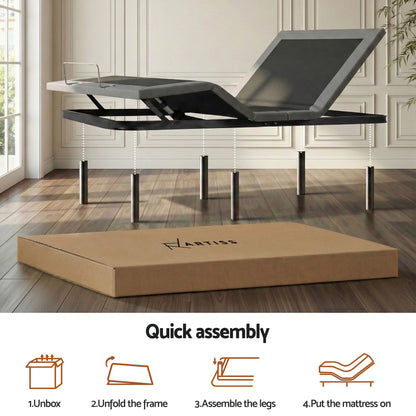Adjustable Bed Frame Double Mattress Combo | HomeAndLiving - 9