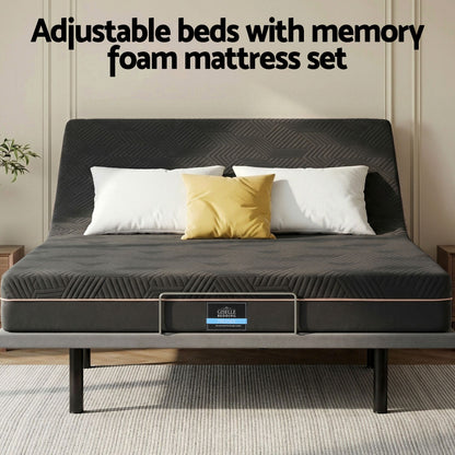 Adjustable Bed Frame Double Mattress Combo | HomeAndLiving - 11
