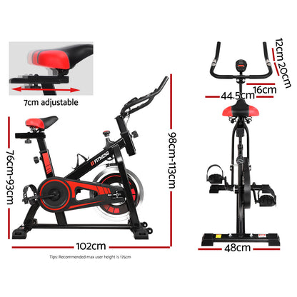 Spin Bike Exercise Bike Flywheel Cycling Home Gym Fitness 120Kg