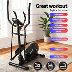 Exercise Bike Elliptical Cross Trainer Home Gym Fitness Machine Lcd